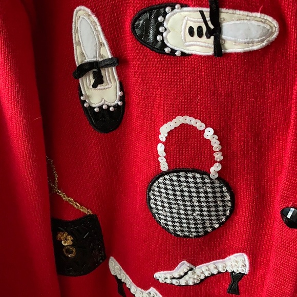 Vintage sequinned cardigan the collective works of Berek by Takako Sakon - Picture 5 of 15